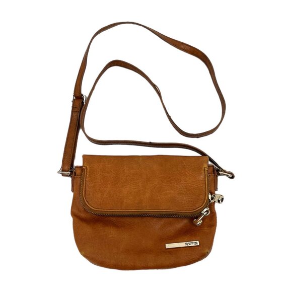 Kenneth Cole Reaction Handbags - Kenneth Cole Reaction Brown Mini Crossbody Bag | Faux Leather